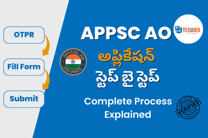 APPSC AO 2025 application process step-by-step