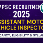 APPSC Assistant Motor Vehicle Inspector Recruitment 2025 thumbnail highlighting vacancy, eligibility, and syllabus details